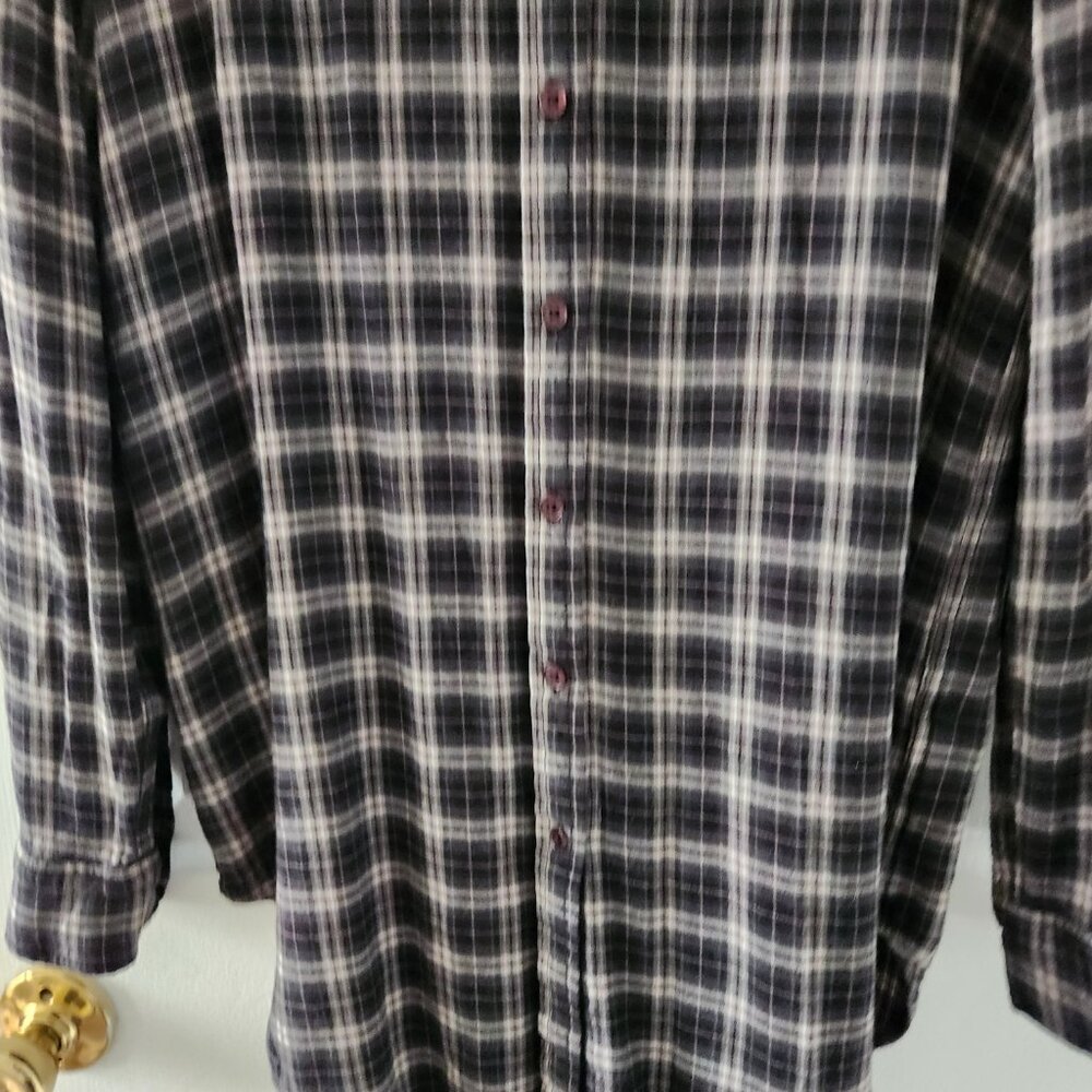 BDG Urban Outfitters Black White Plaid Long Sleeve Shirt Dress - Size M - Picture 4 of 10